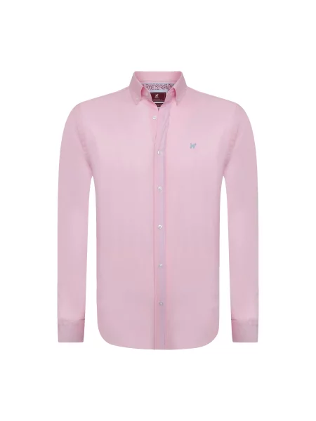 Williot Košile šedá / pink bílá