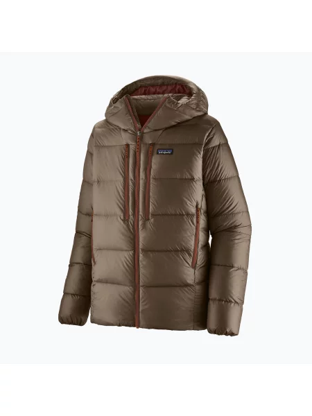 Мъжко пухено яке Patagonia Fitz Roy Down Hoody marlow brown кафяво