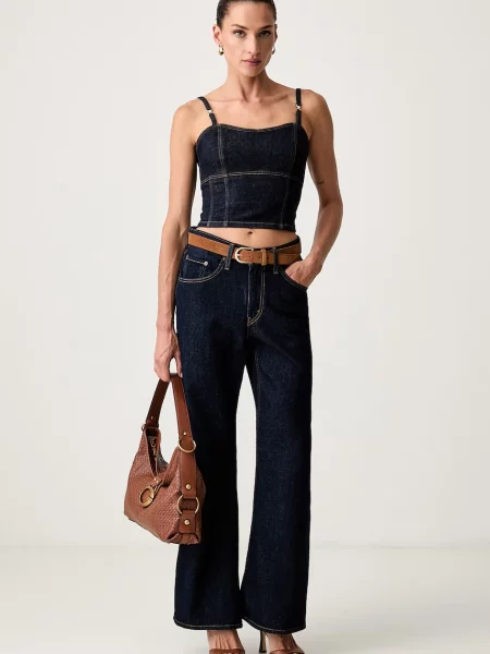 Guess Top Bleumarin albastru