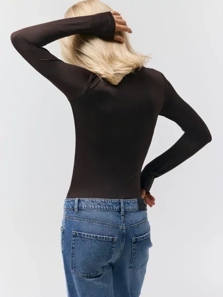 Боді DIVERSE Thailor нейлон/еластан коричневий