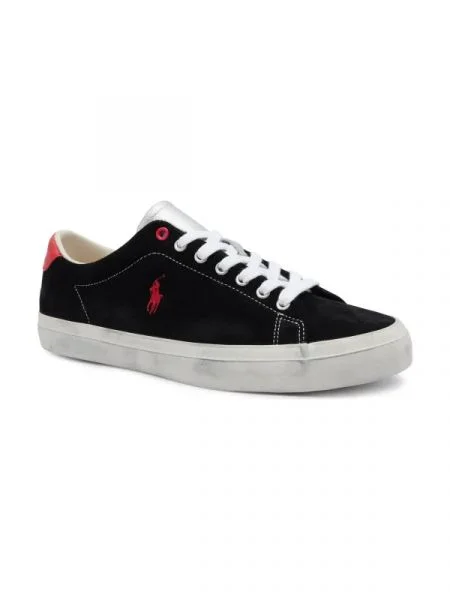 POLO RALPH LAUREN De piele sneakers LONGWOOD negru