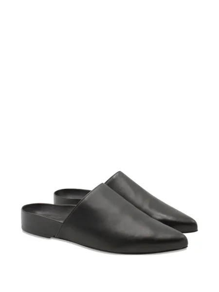 Papuci tip mules Stuart Weitzman fără toc negru