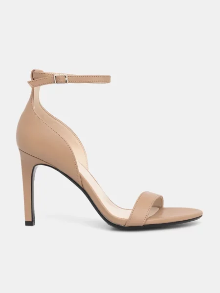 Calvin Klein Sandali HEEL SANDAL 90 LTH rjava