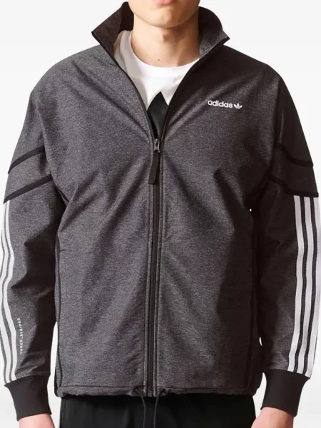 Tricou Adidas alergare din fleece streetstyle gri