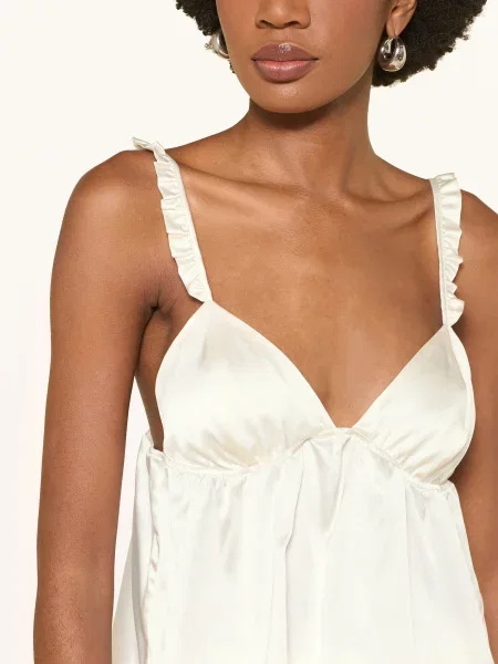 Top By Aylin Koenig z falbankami biały