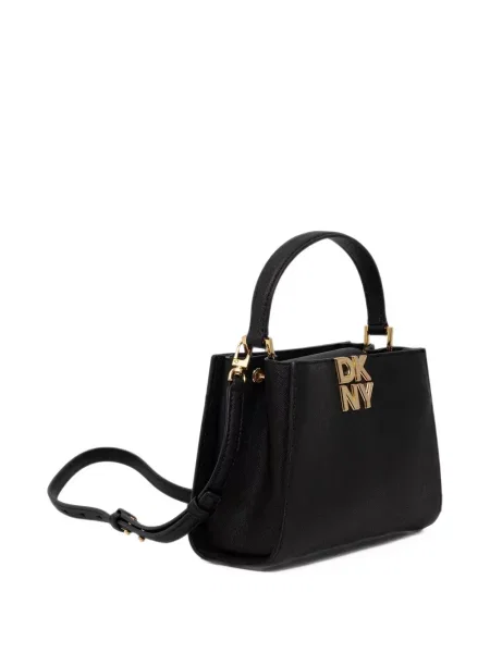 Geantă shopper Dkny cu autograf negru