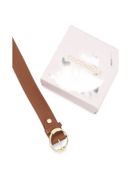 Cu centură curea Coccinelle din piele maro