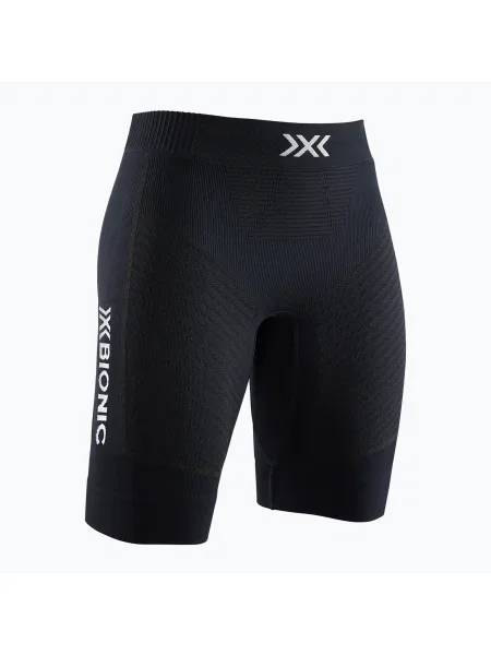 Pantaloni scurți X-Bionic Invent Run Speed pentru femei negru opalin/alb arctic alb