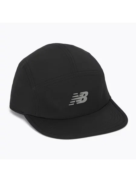 Czapka z daszkiem New Balance 5 Panel Performance Hat V puro czarny