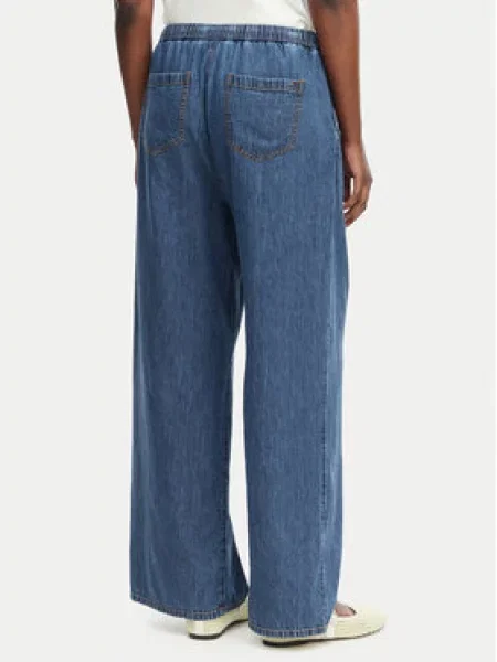 Tommy Jeans Jeans hlače Wide Leg modra
