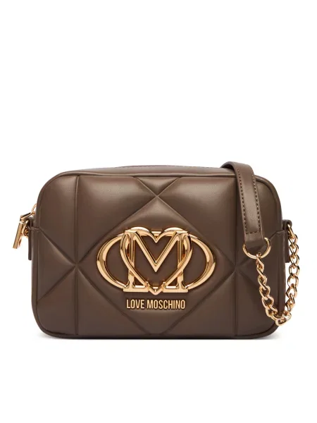 Τσάντα LOVE MOSCHINO καφέ