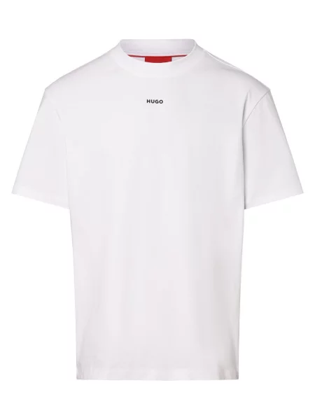 HUGO T-shirt Mężczyźni jednolity XL biały
