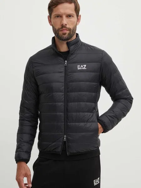 Emporio Armani geaca de puf barbati de tranzitie negru