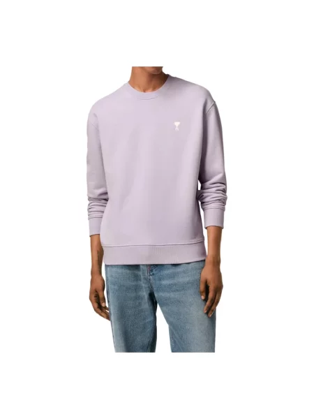 Bluza Ami Paris z logo fioletowa