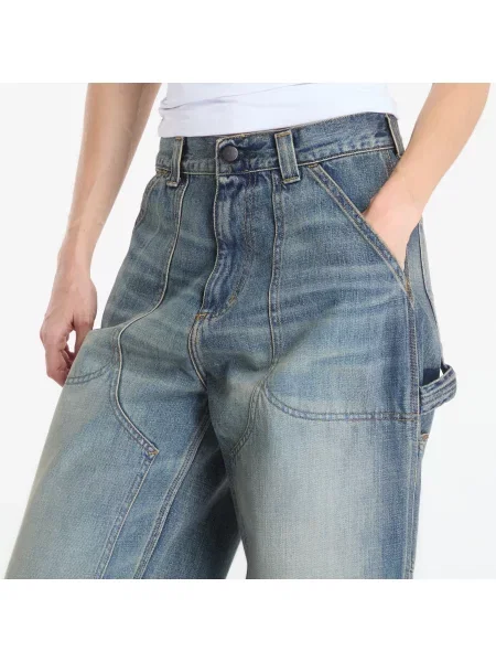 Džíny Carhartt WIP Oakland Pant Blue Worn Used Wash XXL modré