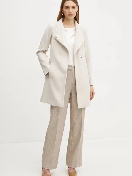 Шовкова блузка Marciano Guess DENISE з аплікацією бежевий