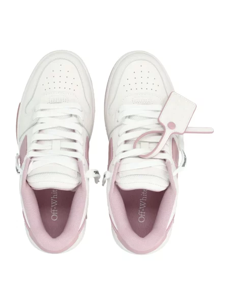 Sneakersy Off-white skórzane biznesowe białe