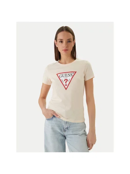 Guess T-shirt Regular Fit narančasta