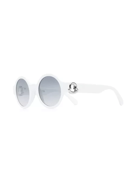 Okulary przeciwsłoneczne Moncler Eyewear białe