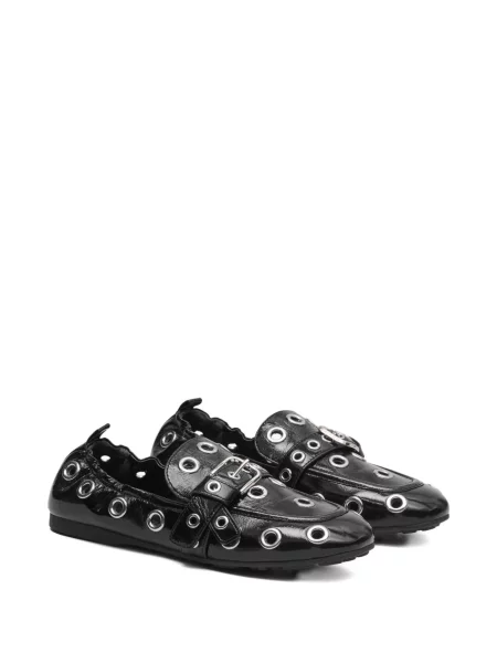 Pantofi loafer Marc Jacobs din piele cu cataramă negru