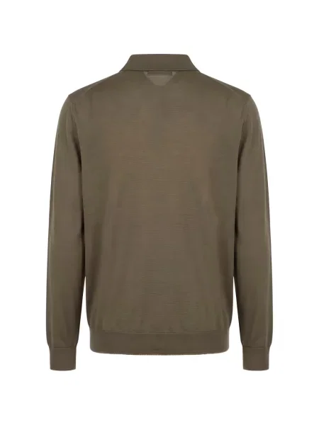 Lung tricou polo Kiton verde