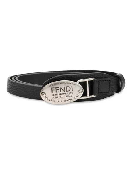 Pasek Fendi skórzany czarny