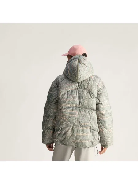 Adidas by Stella McCartney kurtka zielony zimowa szara