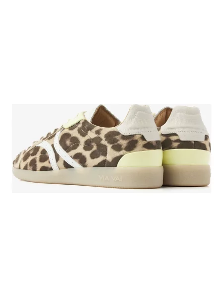 Sneakersy Via Vai skórzane brązowe