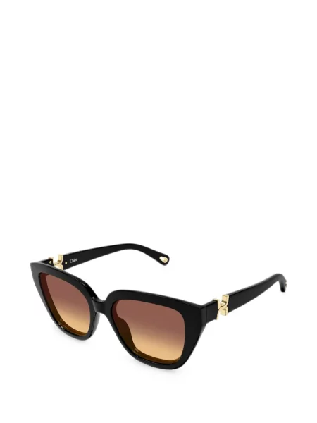 Ochelari de soare Chloé Eyewear cu autograf negru