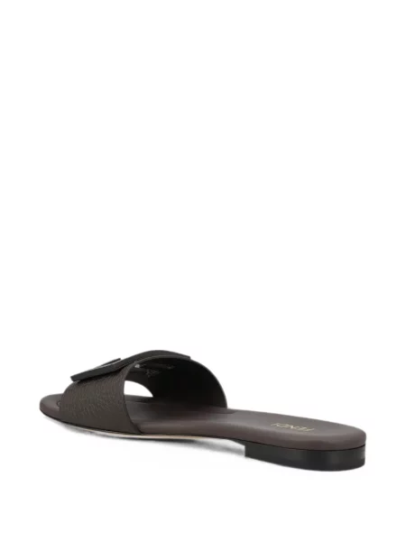 Sandale Fendi din piele maro