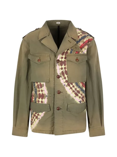 Яке Khoki с tie-dye ефект връзки зелено