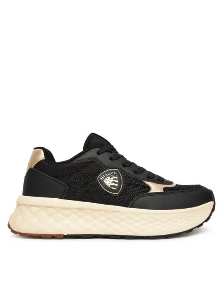 Blauer Sneakers negru