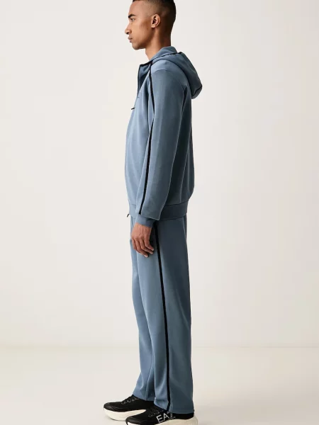 Emporio Armani melegítő szett férfi pamuttal kék