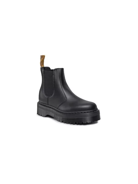 Kotníková obuv s elastickým prvkem Dr. Martens černé