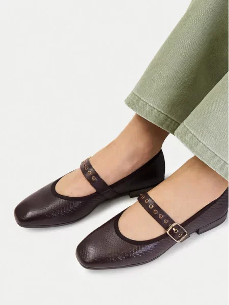 Lasocki Baleriny ciemny brązowy
