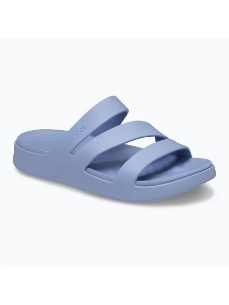 Șlapi pentru femei Crocs Getaway Strappy blue haze albastru