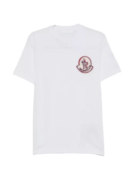Tricou Moncler cu autograf alb