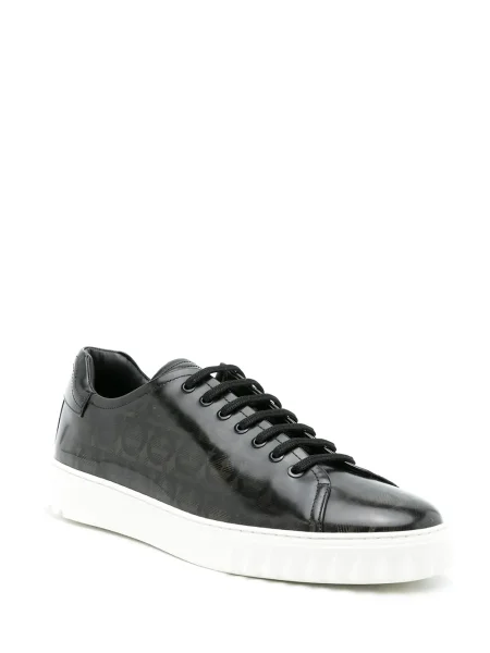 Sneakerși Ferragamo cu imagine negru