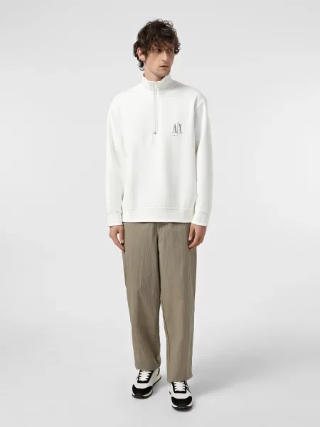 Кофта Armani Exchange бавовна/поліестер білий