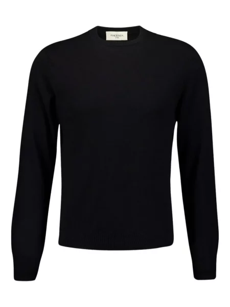 Pulover Piacenza Cashmere din cașmir cu decolteu rotund negru