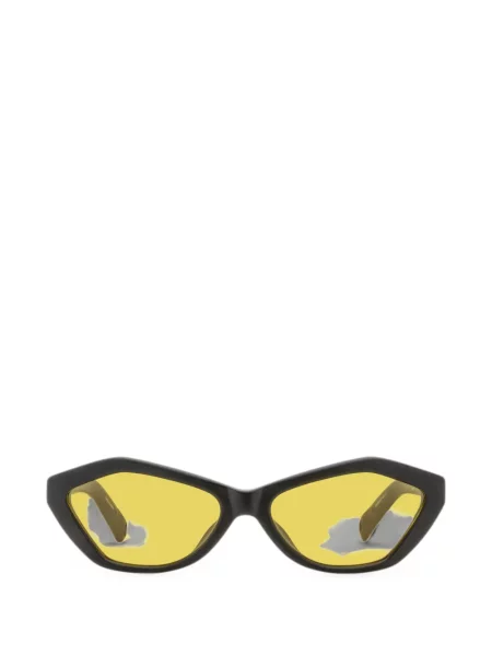Ochelari de soare Jacquemus cu imprimeu geometric negru