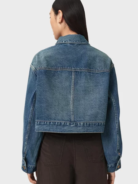 Джинсовая куртка Allsaints синяя