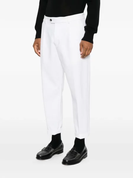 Pantaloni Eleventy alb