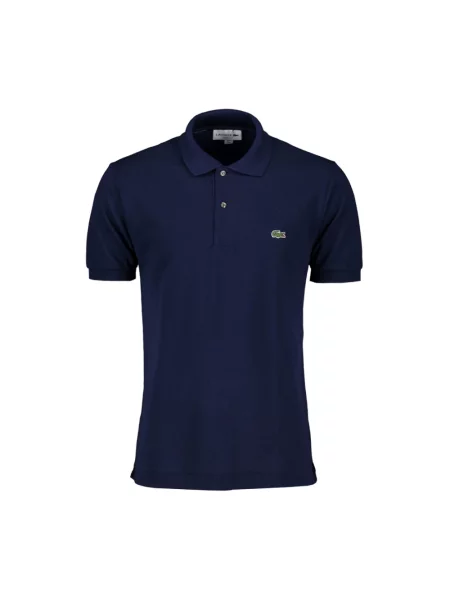 Koszulka polo o kroju slim fit z czystej bawełny Lacoste niebieska