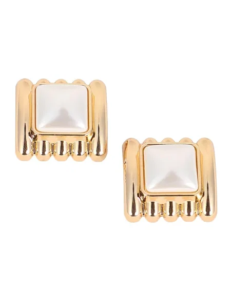 SOHI Uhani Ensley zlata / biserno bela