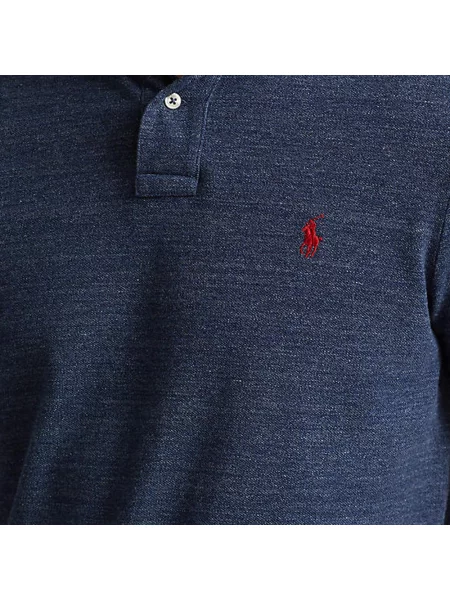 Haftowane polo Polo Ralph Lauren niebieskie