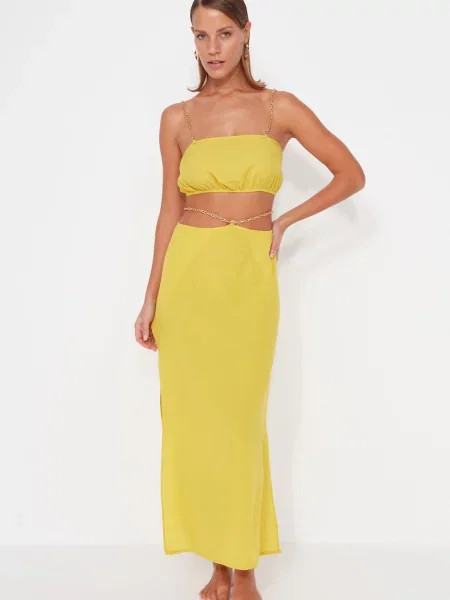 Fustă Trendyol galben