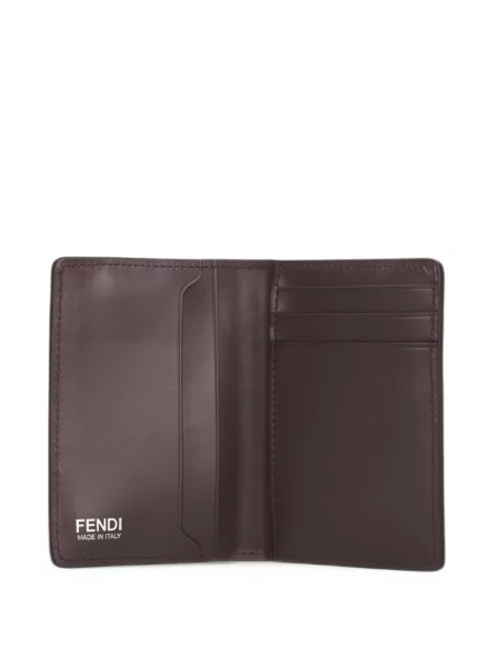 Δερμάτινος πορτοφόλι Fendi μαύρο