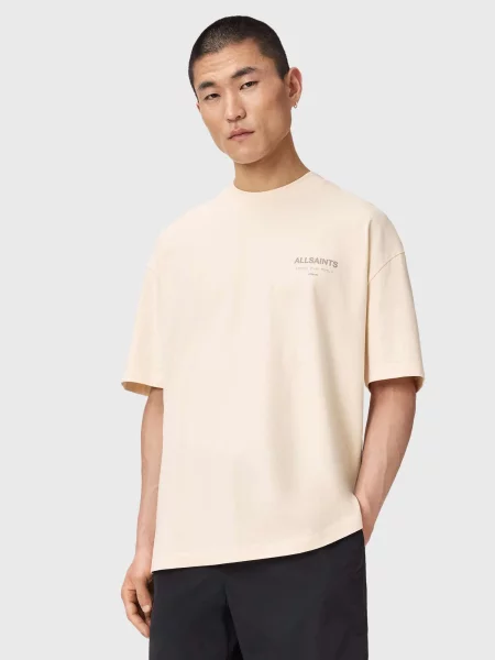 AllSaints Tricou Underground / gri bej