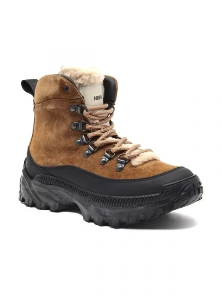 HUGO De piele ghete de trekking Jace FurLaceUpB-Smix maro